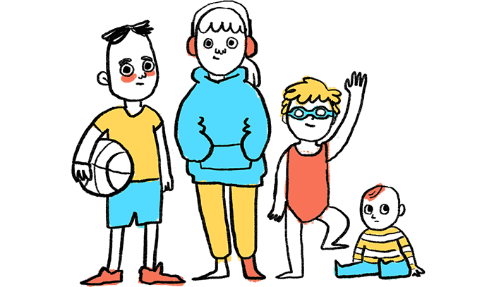Illustration of children