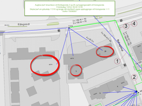 Skýringaarmynd af framkvæmdasvæðinu við Eiðisgranda