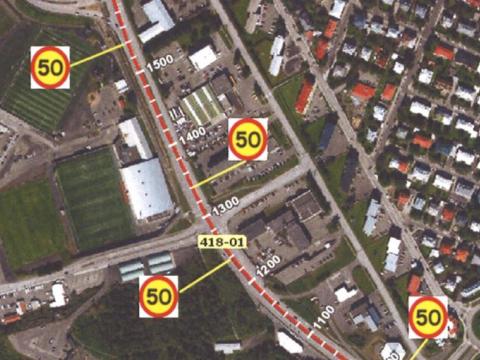 Kort af Bústaðavegi og nágrenni