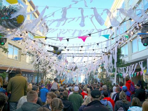 Mannfjöldi í miðborg