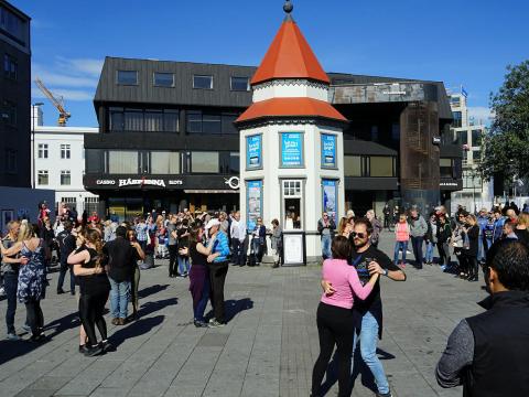 Söluturninn á Lækjartorgi var reistur árið 1907.