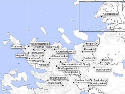 Kjörstaðir í Reykjavík borgarstjórnarkosningar 2022
