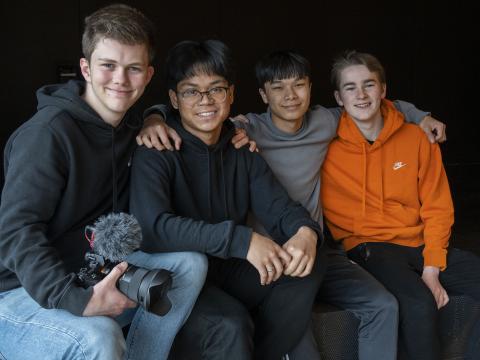 Kári Einarsson, Rommel Ivar Q. Patagoc, Adam Son Thai Huynh og Orri Eliasen 