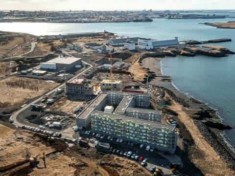 Loftmynd frá Gufunesi.