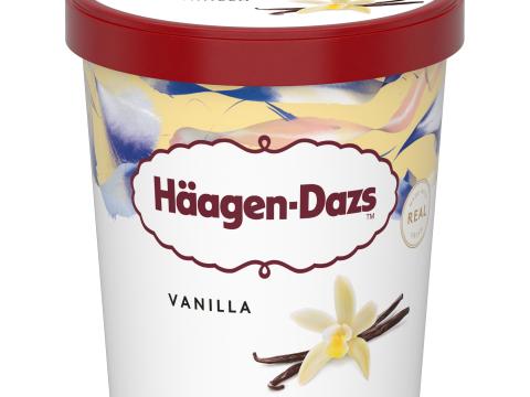 Häagen-Dazs vanilluís.
