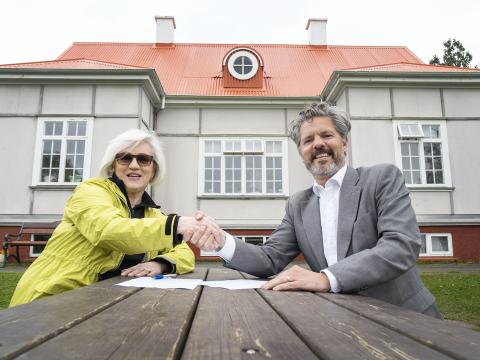 Kristín Hagalín Ólafsdóttir og Dagur B. Eggertsson borgarstjóri. 