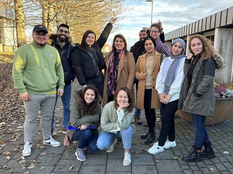 Nokkrir af þátttakendur í námskeiðinu.