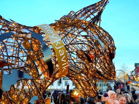 Jólakötturinn á Lækjartorgi