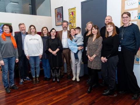 Úkraínskir foreldrar hittu borgarstjóra.