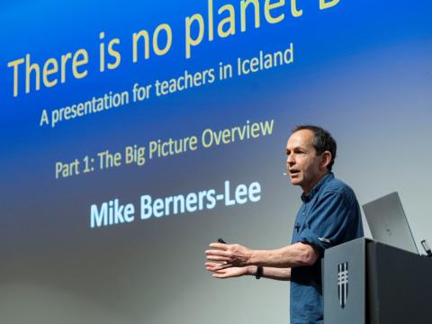 Ráðstefna um loftslagsmál í Tjarnarsal.