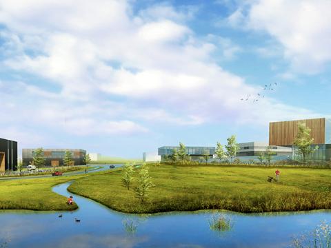 Hólmsheiði. Hugmyndir arkitekta að atvinnusvæði. Arkís fyrir Reykjavíkurborg.