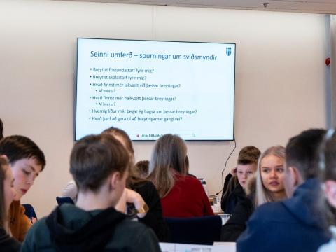 Fundað með börnum í Úlfarsárdal og Grafarholti.