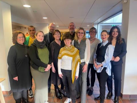 Þátttakendur á velferðarkaffi ásamt fulltrúum í velferðarráði