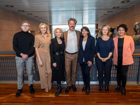 Hópmynd í ráðhúsi Reykjavíkur