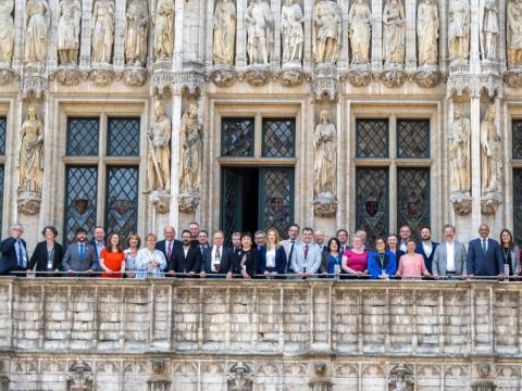 Borgarstjórar á fundi Bandalags OECD borgarstjóra í Brussel 