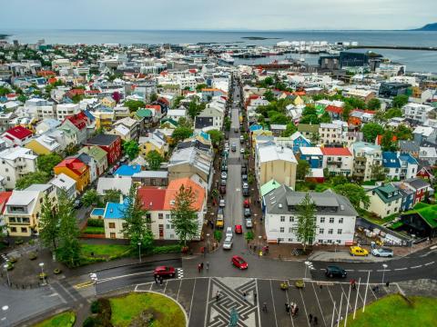 Reykjavík séð úr lofti