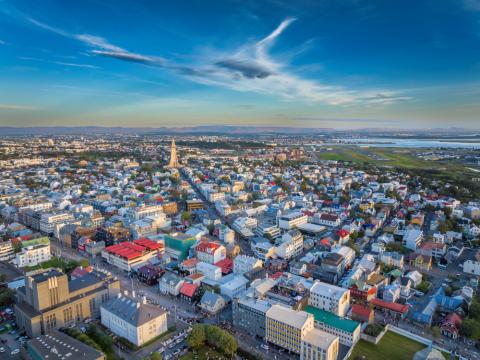 Loftmynd af Reykjavík 2023.