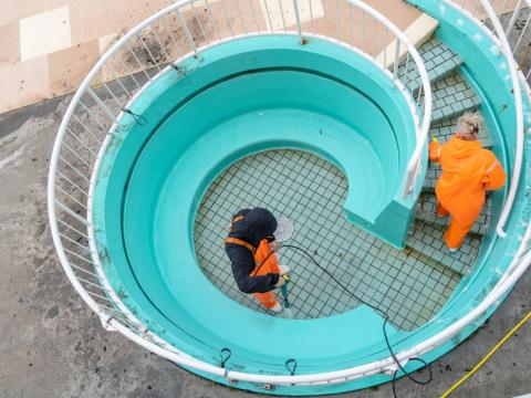 Viðgerðir á Laugardalslaug