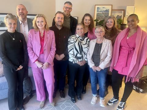 Velferðarráð ásamt fólkinu sem kom frá á velferðarkaffi.