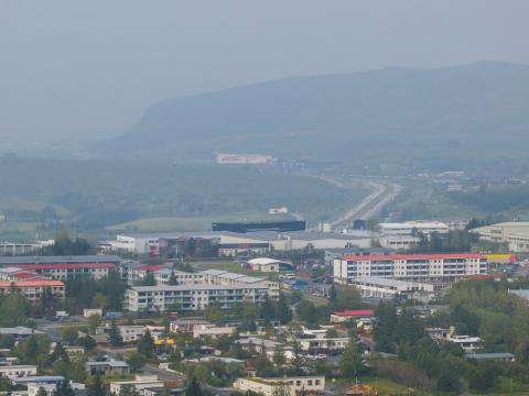 Svifryk yfir borginni