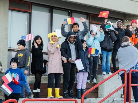 Nemendur íslenskuvers í Breiðholtsskóla