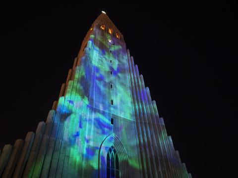 Hallgrímskirkja á Vetrarhátíð 2022
