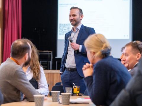 Frá íbúafundi í Háaleiti og Bústöðum sem haldinn var í Réttarholtsskóla