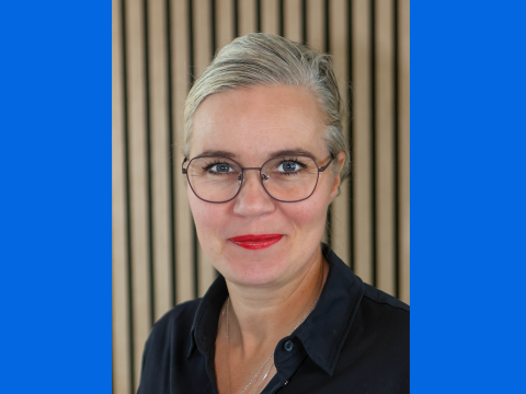 Arnfríður Sólrún Valdimarsdóttir (Adda Rúna) skrifstofustjóri menningarborgar. Portrett. 