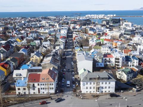 Yfirlitsmynd yfir Reykjavík