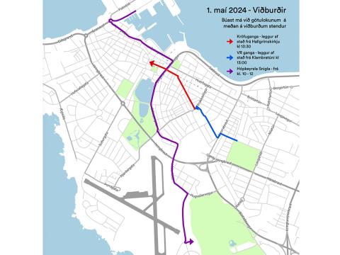 Götulokanir 1. maí 2024