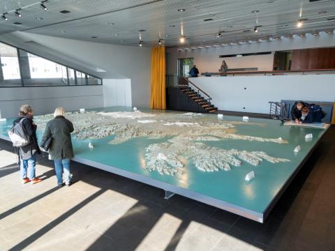 Íslandskortið í Tjarnarsal Ráðhúss Reykjavíkur