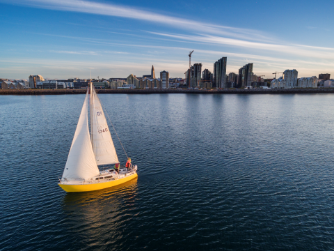 Reykjavík frá sjó.