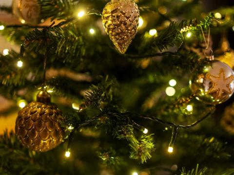 Decorated Christmas tree