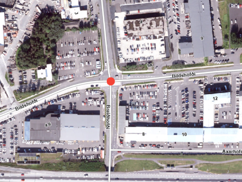 Gatnamót Bíldshöfði/Breiðhöfði