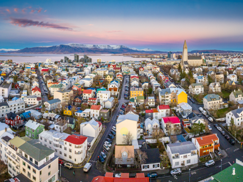 Reykjavík - horft yfir byggð