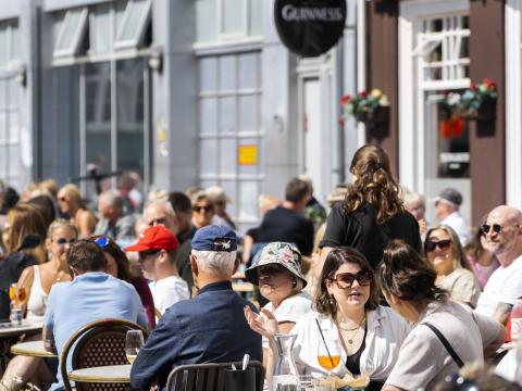 Daily life in the city center