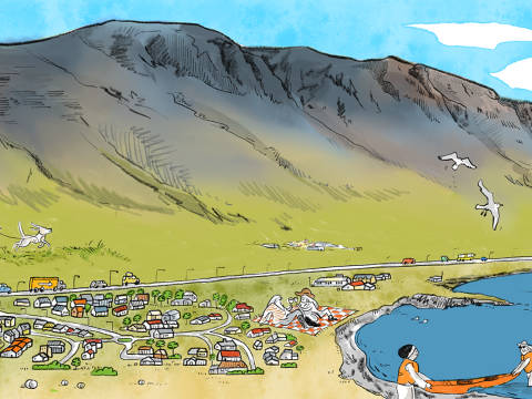 Þróund byggðar á Kjalarnesi til framtíðar. Mynd: Rán Flygenring