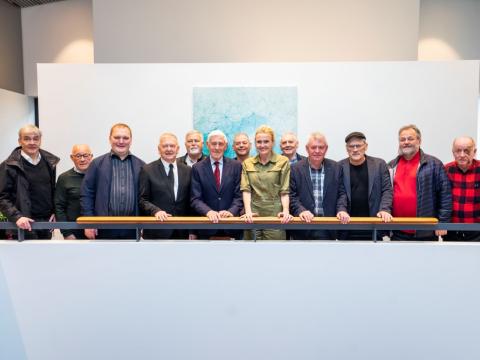 Hópur Færeyinga heimsóttu borgarstjóra í Ráðhús Reykjavíkur.