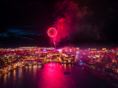 Fireworks display on Culture Night