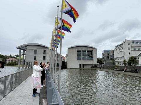 Launch of Reykjavík Pride at Reykjavík City Hall today.
