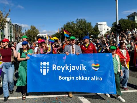 City Council in the 2025 Reykjavík Pride Parade