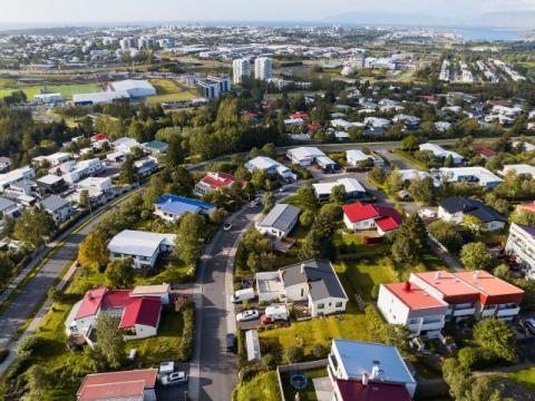 Breiðholt aerial view