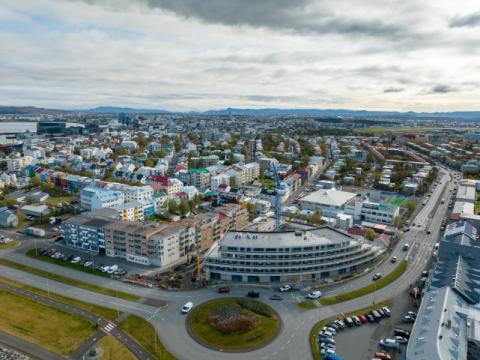Vesturbær aerial view