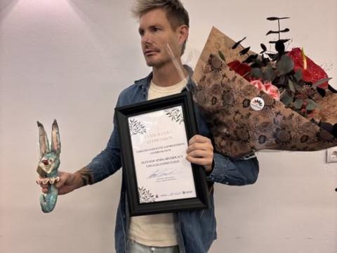 Photo of Gunnlaugur Víðir at Gleðibankinn.