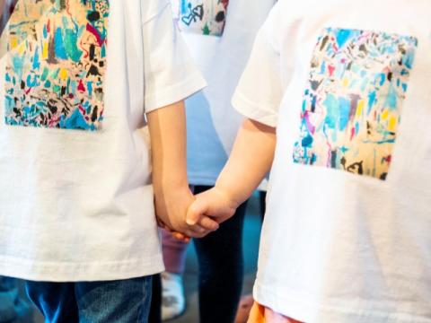 Children holding hands - friendship