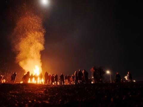 Brenna til að kveðja jólin