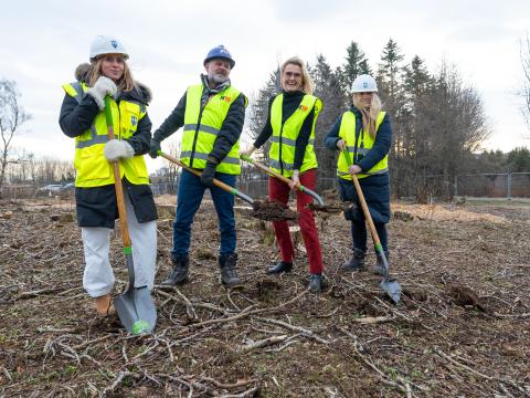 Skóflustunga að nýjum leikskóla í Fossvogi