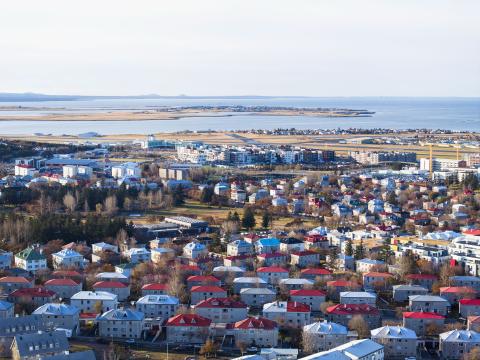 Séð yfir Reykjavík