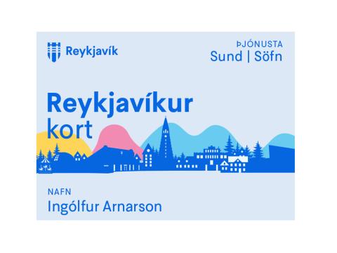 Grafísk mynd sem sýnir stafræna Reykjavíkurkortið.