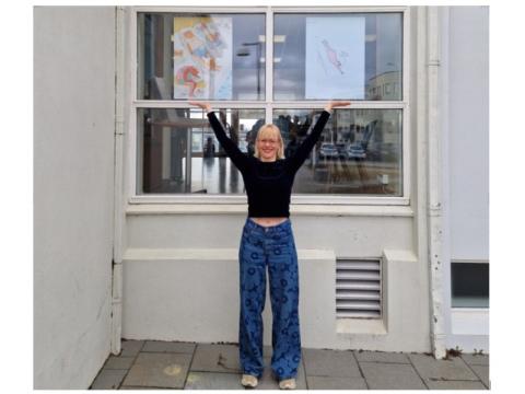 Rán Flygenring við Vesturbæjarlaug